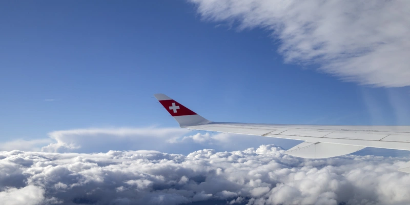 Mehr Flüge, mehr Passagiere: Auch für Reisen innerhalb der Schweiz wurde 2023 wieder öfter das Flugzeug genommen. Foto: Salvatore Di Nolfi (Keystone)