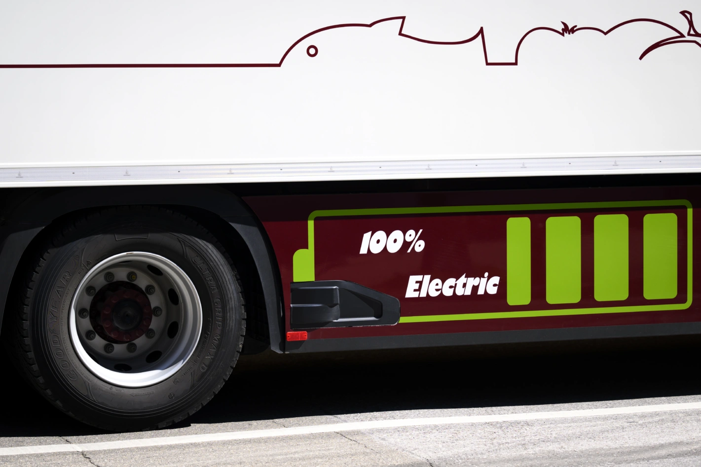 Elektrische betriebene Lastwagen sollen ab 2031 LSVA bezahlen. Foto: Laurent Gillieron (Keystone)