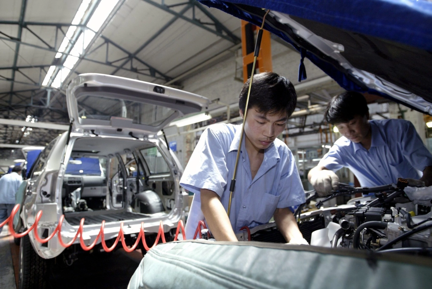 In China werden weltweit die meisten Autos produziert. Deshalb sollten Schweizer Zulieferer auf diesem Markt vertreten sein. Foto: Michael Reynolds, Keystone.